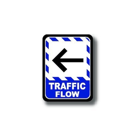 Ergomat 12in x 9in RECTANGLE SIGNS - Traffic Flow DSV-SIGN 108 #0406 -UEN